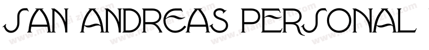 San Andreas PERSONAL USE ONLY PERSO字体转换